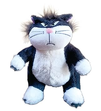 Angry Cat Soft Toy – Cute Plush Stuffed Animal – Huggable, for Cat Lovers, Kids & Adults | Size 30cm (Grey) (Multy Color1)