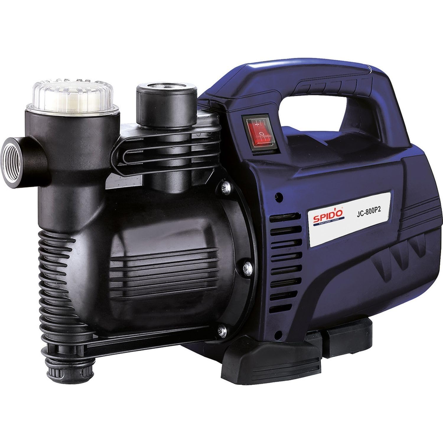 SPIDO - Pompe d’arrosage 800 W - 3500 L/h - 4 bars - Hauteur 40 m - Aspiration 7 m - Raccord 1" - JC-800-P2