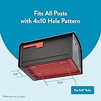 Vista 11 de Architectural Mailboxes 6300B-10 Oasis 360 Buzón de paquete con bloqueo, extragrande, negro, 6300B-10