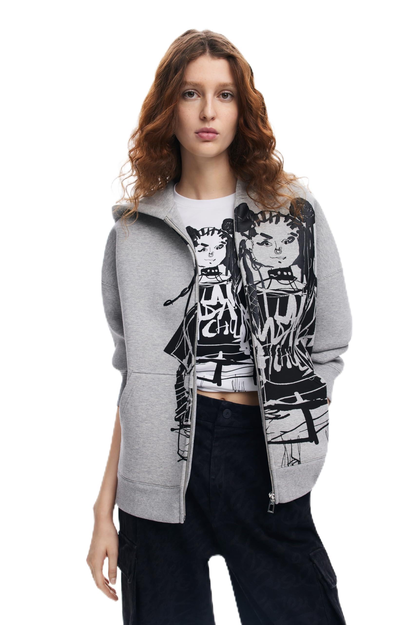 Desigual Womens Woman Knit Jacket Long Sleeve