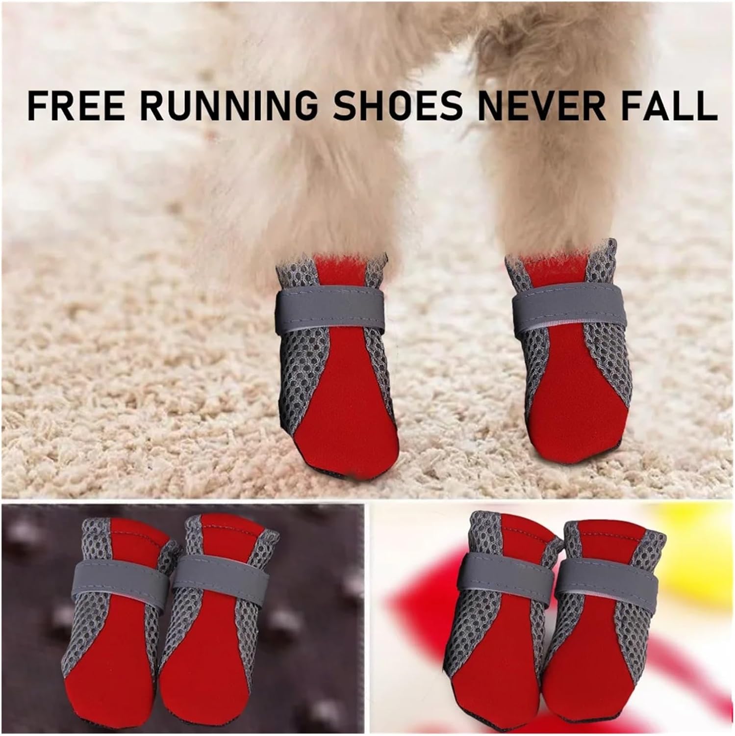 Pet Dog Shoes Puppy Outdoor Soft Bottom for Cat Chihuahua Rain Boots Waterproof Boots Perros Mascotas Botas Sapato para Cachorro(Black,Small)