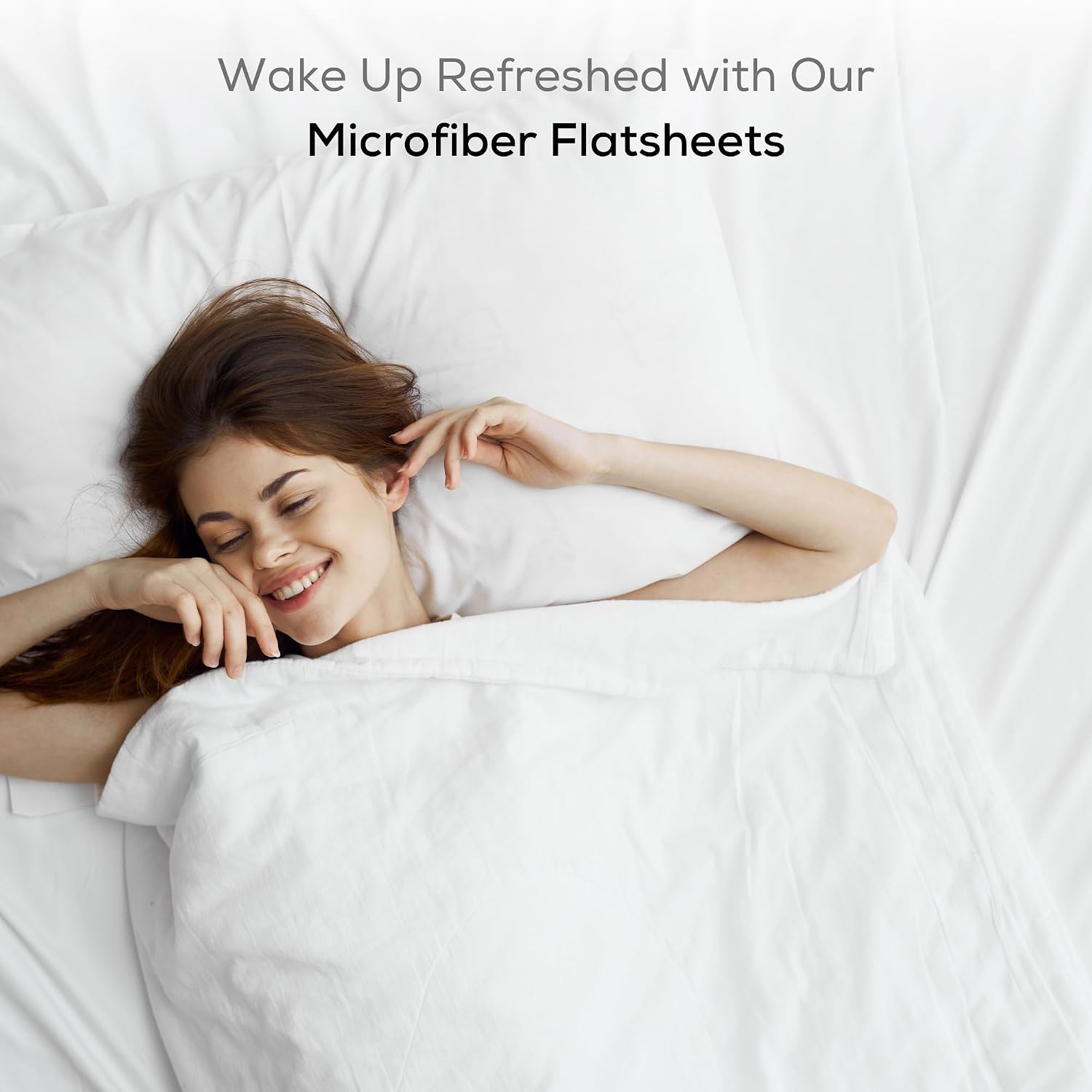GOLD TEXTILES Twin Flat Sheet 6 Pack – Brushed Microfiber Top Sheets for Home, Hotel & Hospitality – Soft, Durable & Shrink-Resistant Flat Sheets, Easy-Care Bedding (6, White, Twin)