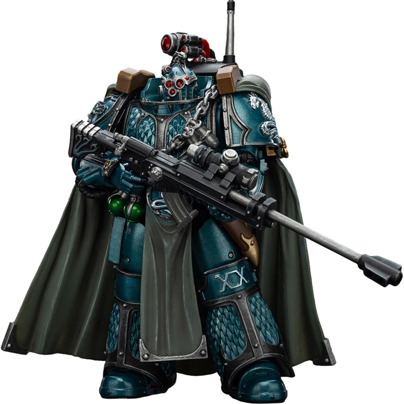 JOYTOY Warhammer 40k Alpha Legion Exodus 'The One who is Many’With Sniper Rifle And Power Dagger 1/18 Action Figure Collect And Display Model