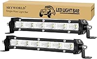 Vista 11 de SKYWORLD - Barra de luz led de 20 pulgadas, 90 W, fila única, perfil bajo, ultra delgada, mini, combo de foco y luz de inundación, luces led