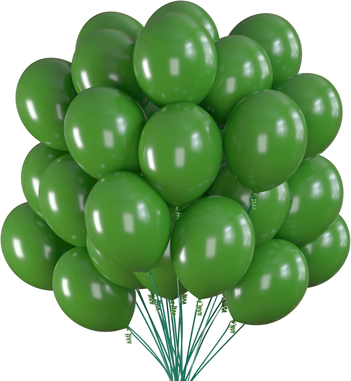 Prextex 75 Blue Party Balloons 12 Inch Blue Balloons with Matching Color Ribbon for Blue Theme Party Decoration, Weddings, Baby Shower, Birthday Parties Supplies or Arch Décor - Helium Quality : Toys & Games