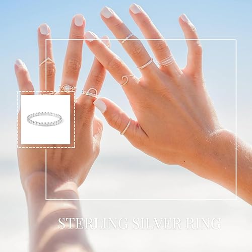 Miniatura 11 de Nova Stacking Ring – Handmade Rings for Women—Stackable Rings
