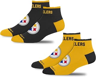 For Bare Feet NFL Unisex Front and Center 2 Pack Team Colors