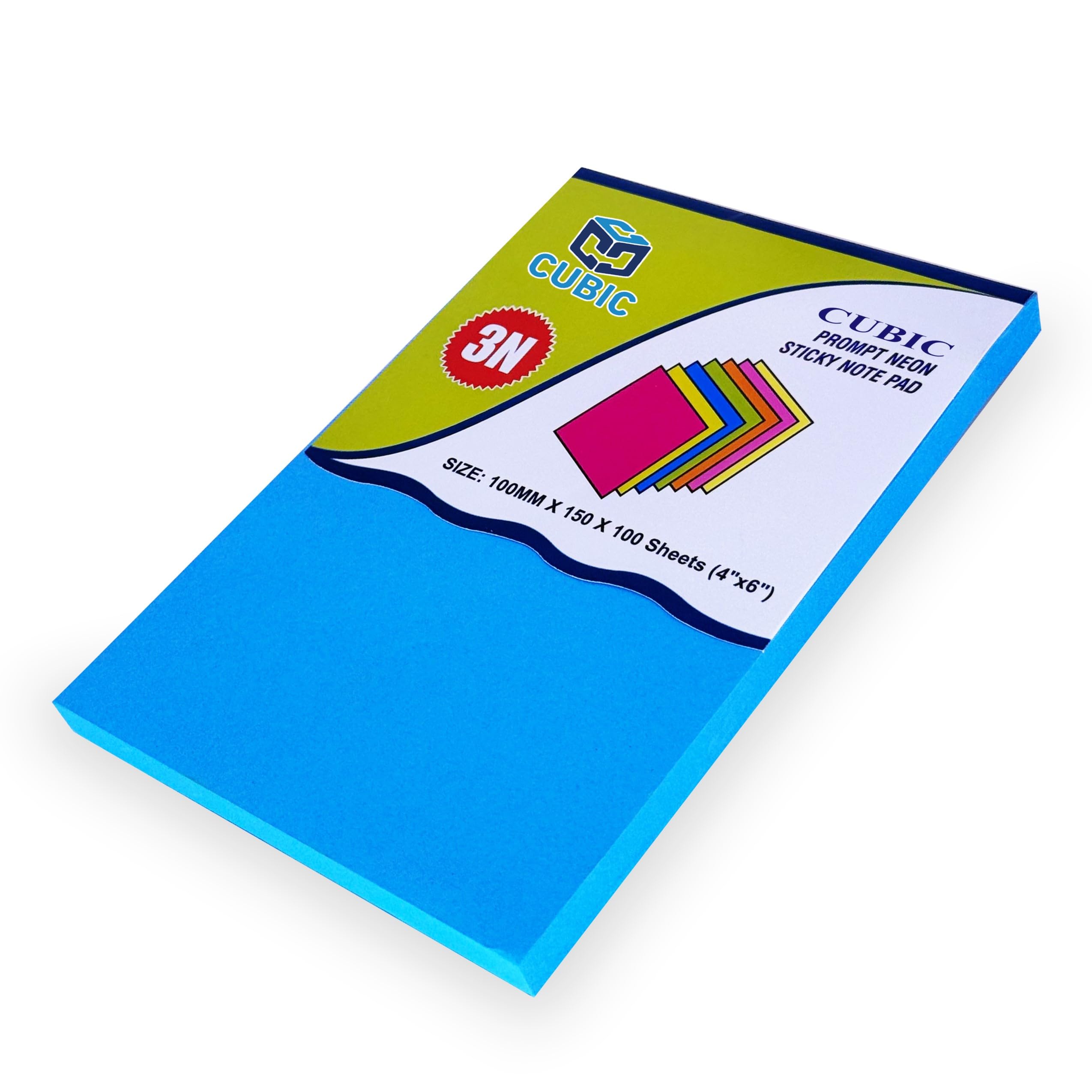 Cubic Multicolour Sticky Notes – 400 Sheets | 5 Bright Colours (80 Sheets Each) | Self-Adhesive, Removable & Residue-Free Memo Pads | Ideal for Notes, Reminders, Planning, Study & Office Use — Amazon image 14