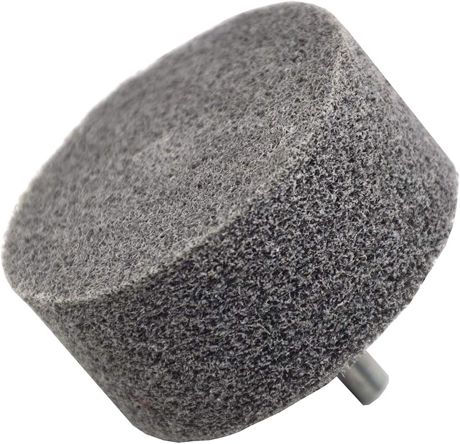 2Pcs,20mm Dia,100 Grit,Nylon Scouring Pad Buffing Polishing Grinding Wheel Fiber with 6mm Shank for Rotary Accessories Tools (20mm Dia+100 Grit+6mm Shank, Nylon)