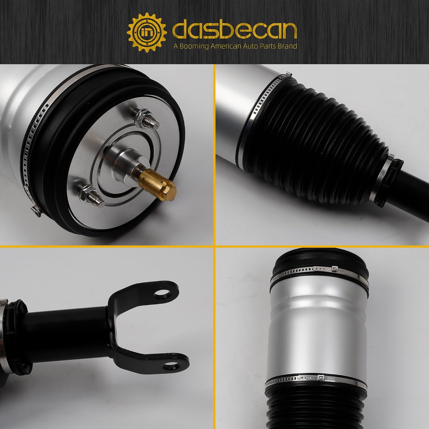 Dasbecan Front Pair Air Bladder Suspension Strut Shock Absorber Compatible with Dodge Ram 1500 2013-2018, Ram1500 Classic 2019-2020, Replace# 4877147AH 4877146AH