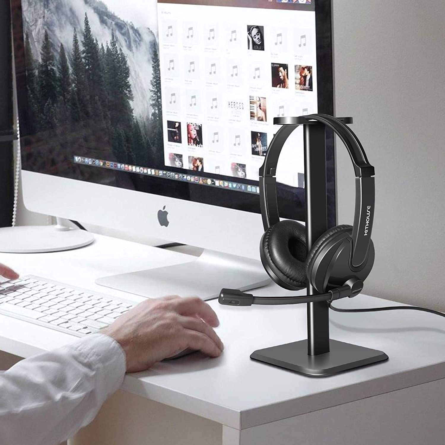 Cuffie USB Con Microfono KITHOUSE PC-3033, Cancellazione Del Rumore, Per Ufficio, Smart Working, Videoconferenze E Call Center, Con Supporto - 5