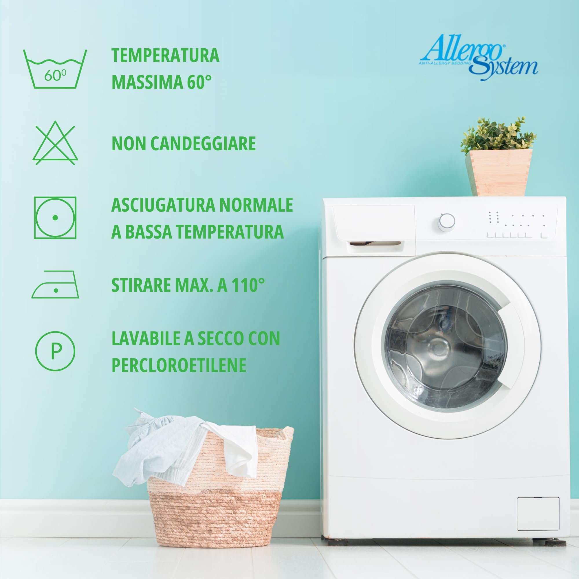 Allergosystem Copricuscino Antiacaro - Federa Cuscino Letto Cotone 50x80cm - Dispositivo Medico Antiacaro e Anallergico MADE IN ITALY - Linea Cotone (50x80cm)