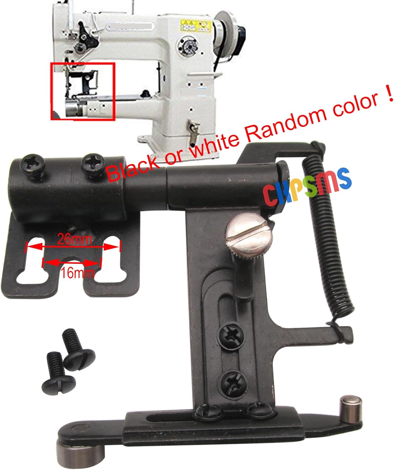 CKPSMS Brand - 1SET #GB-820 Swing Down Adjustable Roller Guide Gauge Walking Foot Cylinder Bed Compatible with/Replacement for Juki Brand Techsew Brand