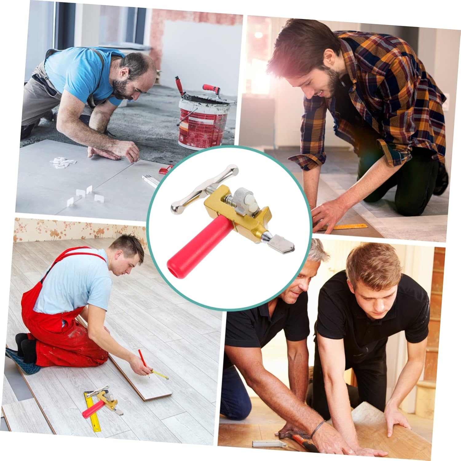 2 Sets Tile Cutting Ceramic Tile Cutter Tile Cutters Roller Tile Divider Tile Glass Opener Tile Glass Cutter Glass Cutter Kit Roller Glass Cutter Hand Holding Plastic