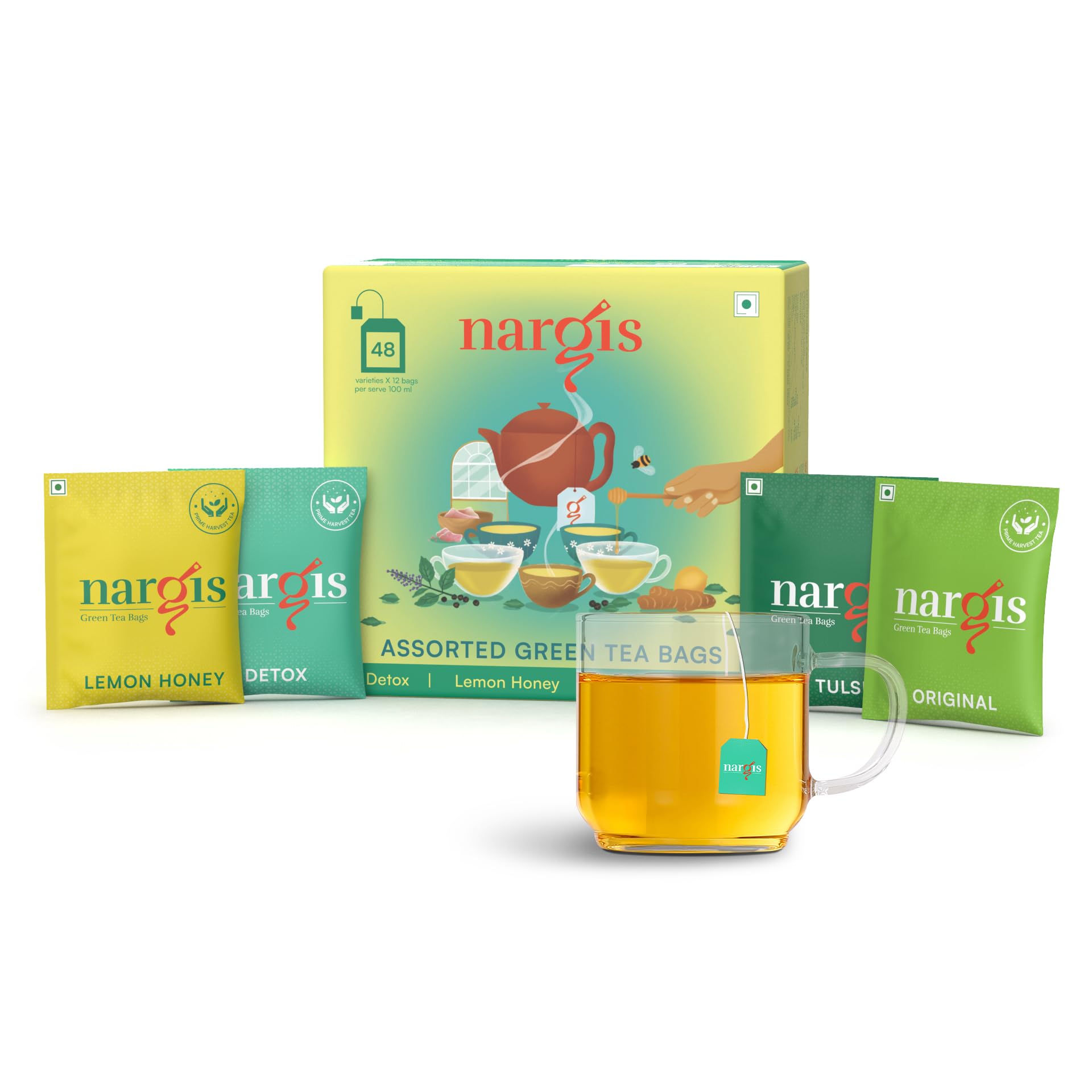 Nargis Tea Assorted Green Tea 48 Bags (B0D2J1QNKH) Amazon Price History, Amazon Price Tracker
