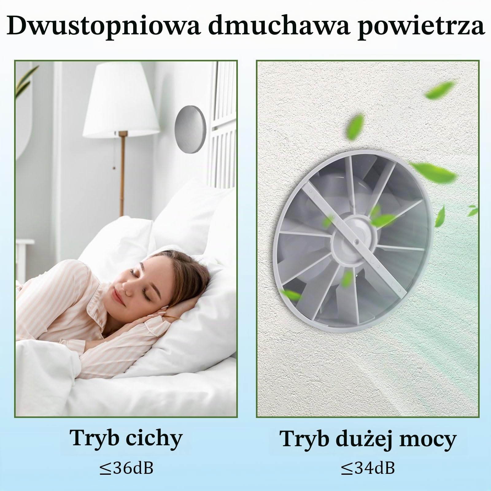 Tefola Wentylator 99 mm, do łazienki, cichy, aluminiowy, srebrny, do gospodarstwa domowego, do wentylacji i oczyszczania powietrza