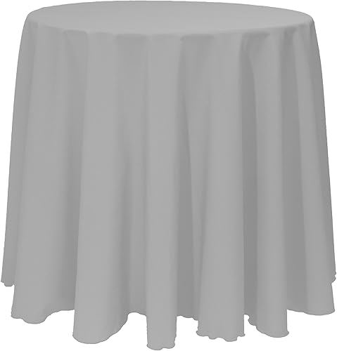 Ultimate Textile mantel de lino y poliéster redondo de 90 pulgadas.
