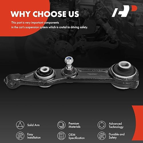 Miniatura 5 de A-Premium Brazo de control trasero delantero izquierdo inferior con rótula y buje, compatible con Mercedes-Benz CLS500, CLS55 AMG, CLS550, CLS63