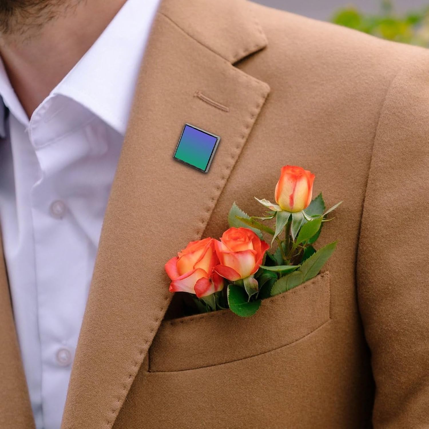 Custom Engraved Name Tag Badges – Personalized Identification with Pin. Multi-color block multi-shape selection image 4