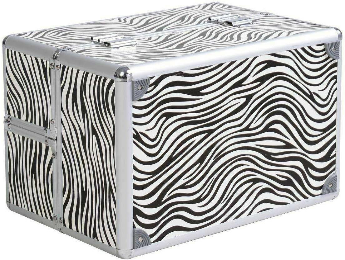 LKOP 14"x9"x10"Aluminum Makeup Train Case Jewelry Box Cosmetic Organizer Cosmetic-display-cases Makeup organizer Bathroom organizer Makeup bag Storage cabinet Bathroom storage Makeup vanity Make