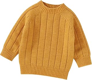 Generic Baby,Clothing,Baby Boys 0-24m,Knitwear Generic Autumn Winter Warm Outfits Newborn Baby Girl Boy Cute Long Sleeve Solid Knitted Jumper Tops Cardigan Kids 146
