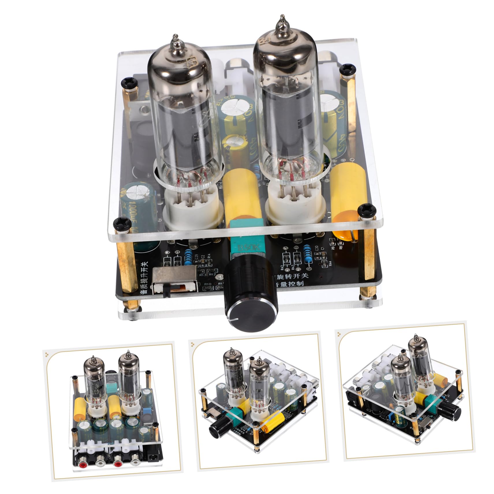 SECFOU Preamplificatore Valvolare per Giradischi, Home Theater Fai da Te