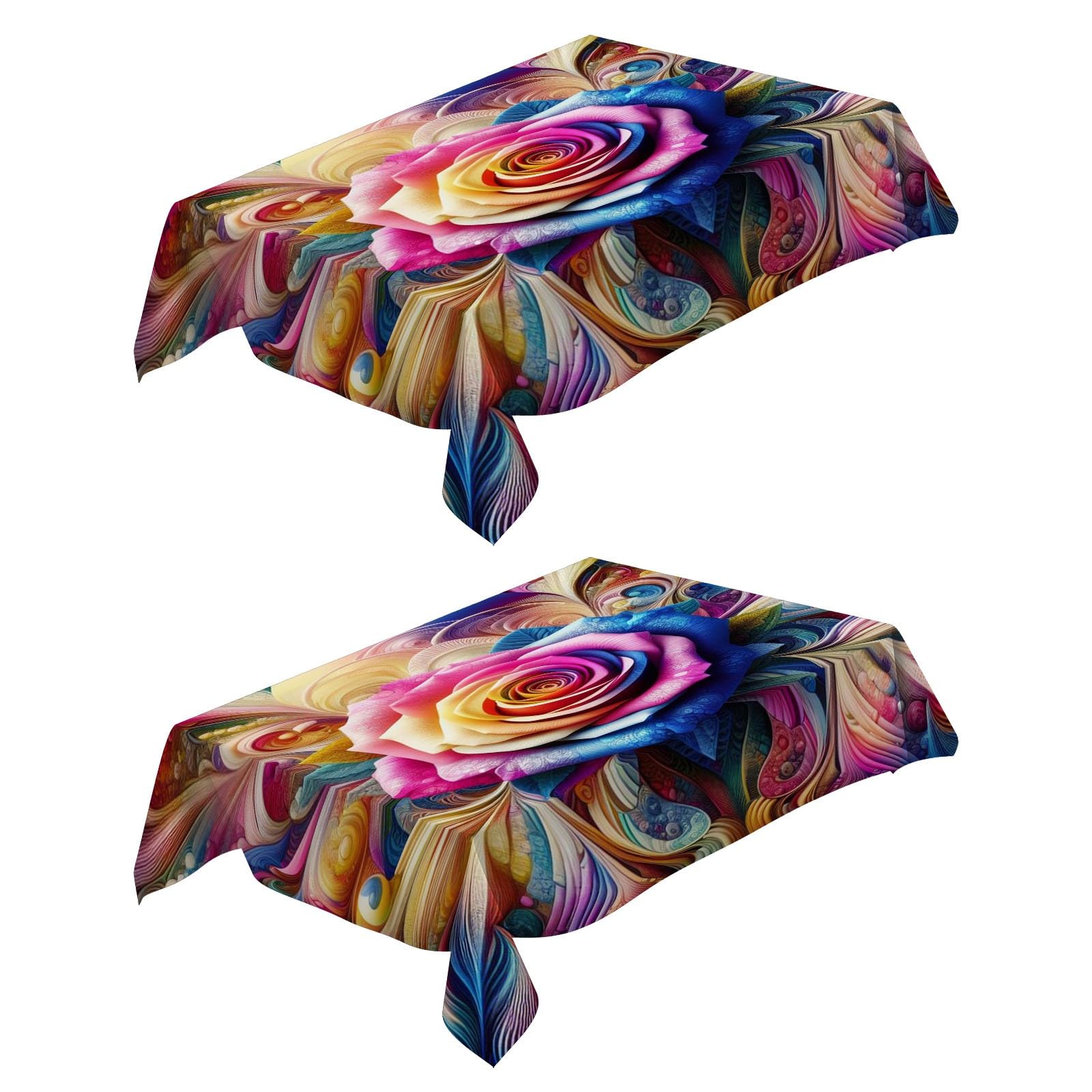 Nappe de cuisine fleurs colorées pour décoration de table PICUAL