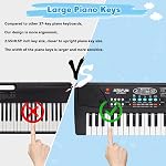 Clavier de piano pour enfants, 37 Clés Piano pour les enfants Âge 3-6 Jeux de piano électronique avec microphone Apprentissage portable Cadeaux de Noël éducatifs 3 4 5 6 Année Vieilles filles Garçons