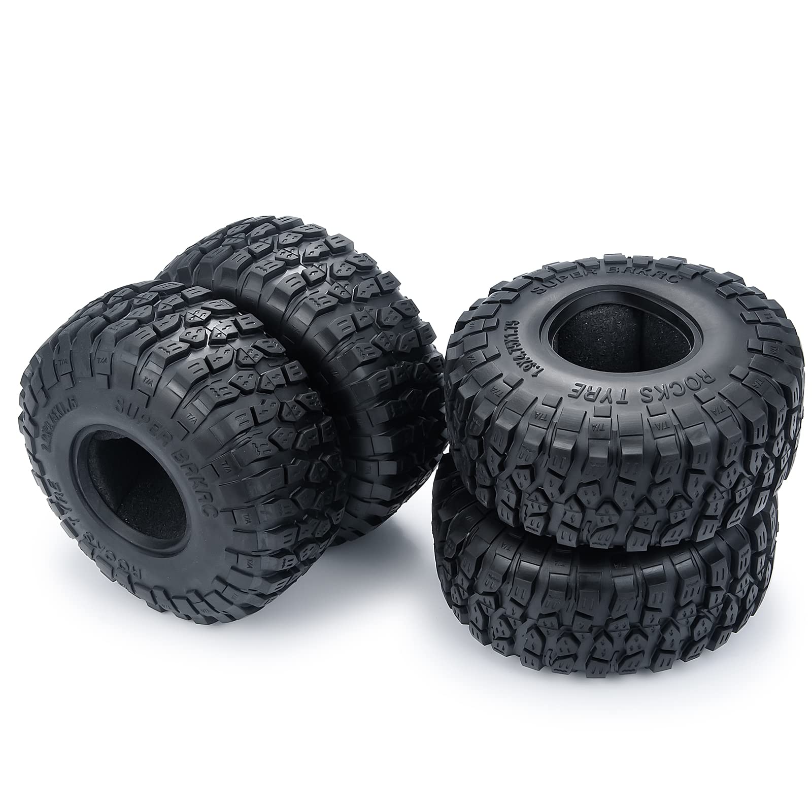 Runup RC 1.9 Reifen Crawler Reifen für 1/10 RC Rock Crawler Axial SCX10 90046 TRX4 TRX-6 D90, 4PCS
