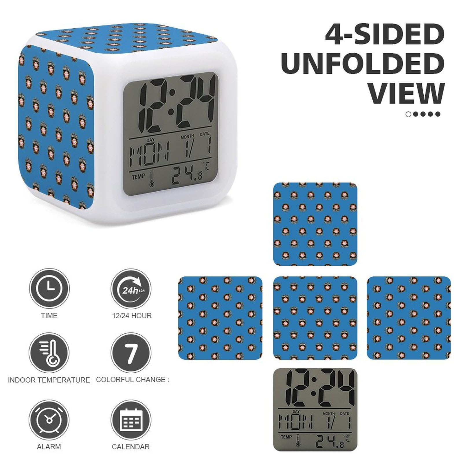 Amazon.co.jp: 北海道日本ハムファイターズ時計 目覚まし時計 置き時計