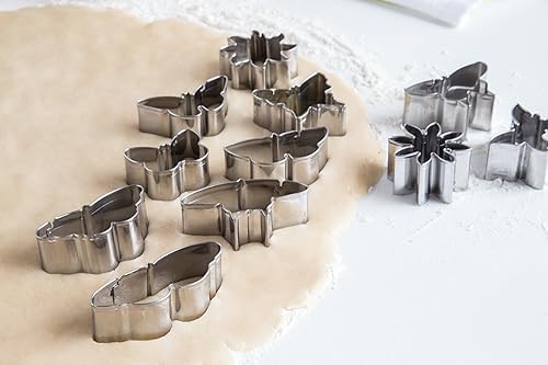 Miniatura 6 de Fox Run Mini juego de 11 piezas de cortador de galletas de flores y mariposas