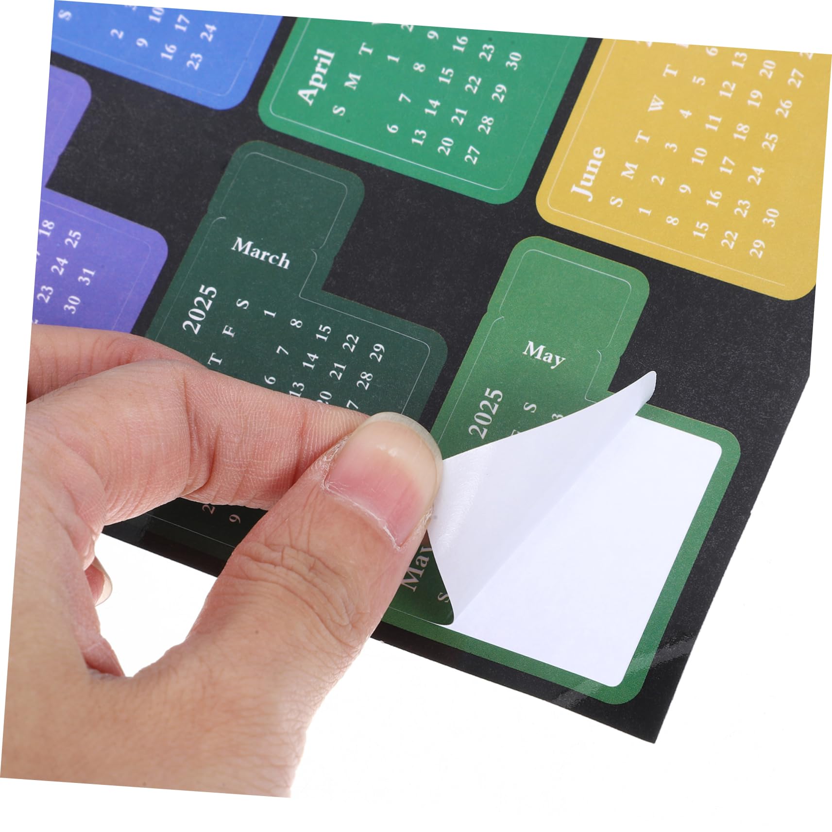 Lurrose 4ensembles Autocollants De Calendrier Stickers Multi-fonctions Pour Planificateur Étiquettes Colorées Pour Agenda Scolaire Et Ménager De Indices Mensuels