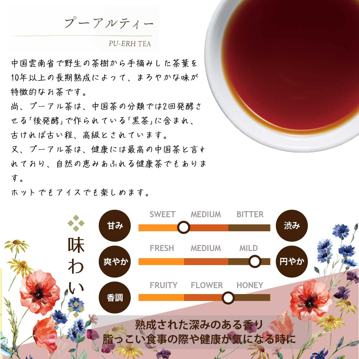 Amazon.co.jp: Mug&Pot プーアル茶 プーアール茶（中国茶 烏龍茶