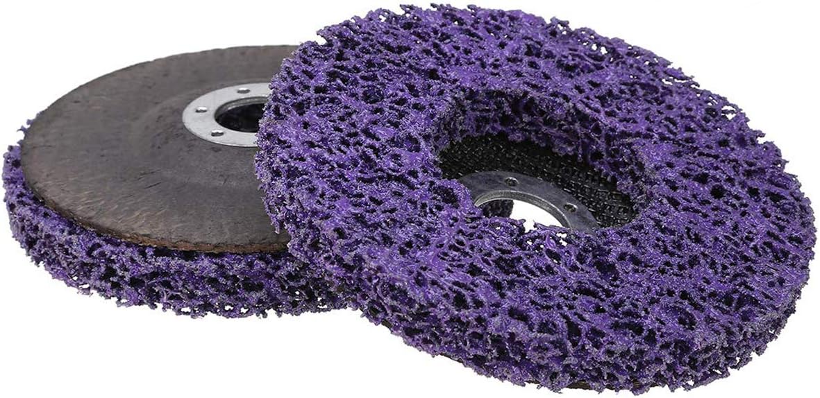 2pcs 5" x 7/8" Strip Disc Wheel for Paint Rust Removal, Grinder Wheel for Angle Grinder Clean