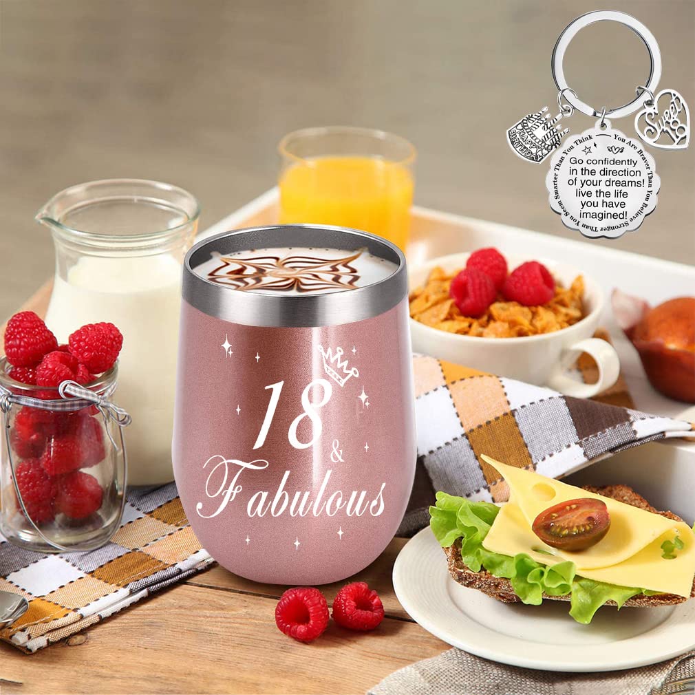 TOLOYE Idée Cadeau Fille 40 Ans, Cadeau Anniversaire, Tasse à Café, Aromathérapie, Sels De Bain, Porte-clés, Carte De Voeux, Coffret Cadeau, Cadeaux Pour Amie, Sœur (Rose, 40th