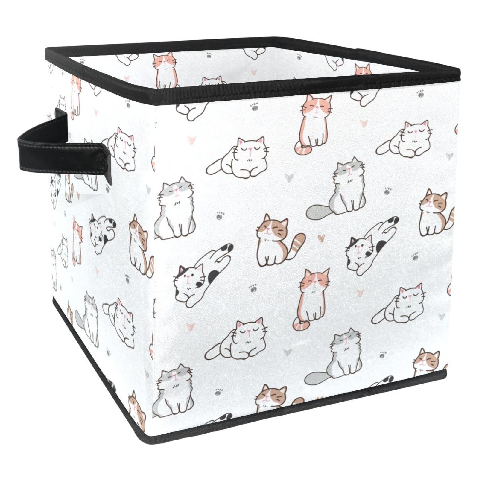 Boîte de rangement pliable chat mignon pour trier le désordre de la maison