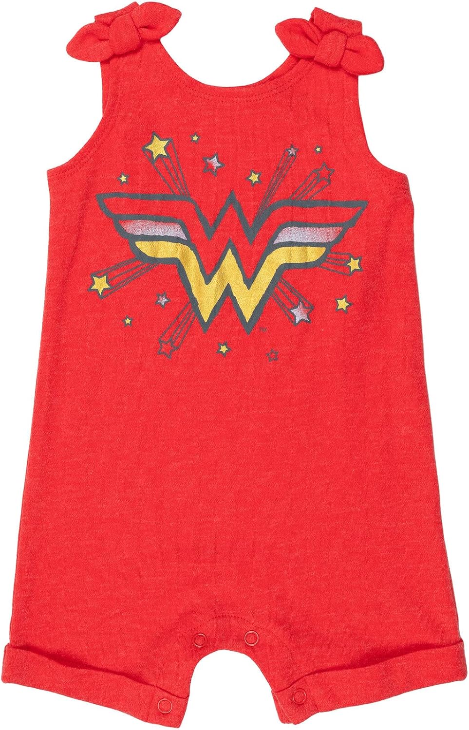 DC Comics Justice League Wonder Woman Snap Romper and Headband Newborn to Toddler