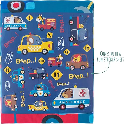 Miniatura 42 de Nikki Peter - Juego de sábanas para niños y niñas, 100 % algodón, sábanas de automóvil tamaño individual, juego de sábanas súper suaves de fácil