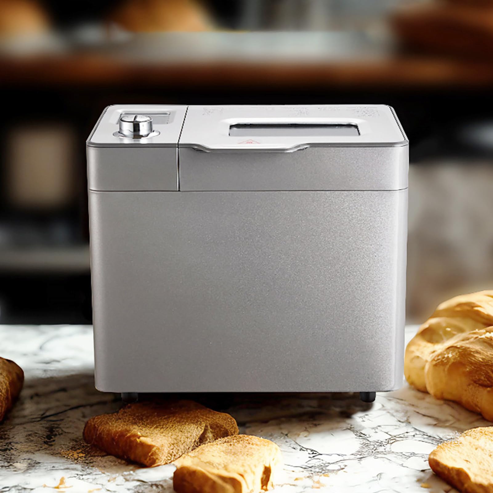 Máquina para Hacer Pan Máquina para Hacer Pan Silenciosa Silenciosa 25 Menús Preestablecidos Automática de 2 Libras 550 W (Enchufe europeo 220-240V)