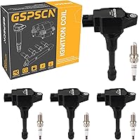 GSPSCN 4 Ignition Coils & Iridium Spark Plugs for Nissan Altima Versa Sentra Rogue 2007-2019 2.5L 2.0L 1.8L - Replaces UF549