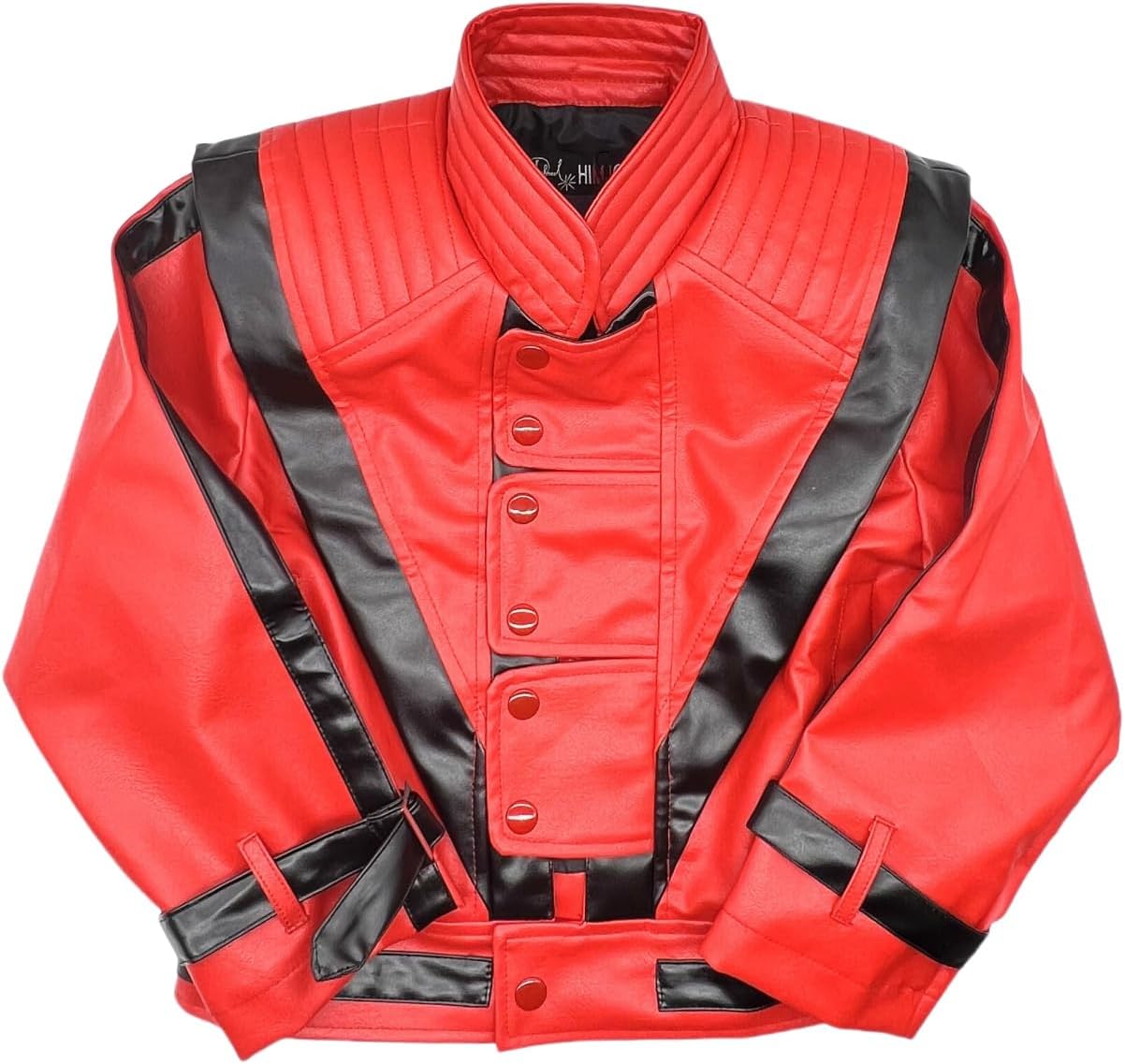 Child Size Kids Boys Costumes Halloween Performance Red Leather Jacket - School Talent Show for Zombie