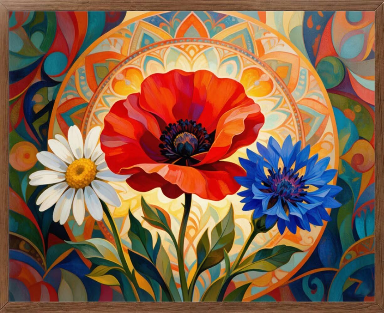 Flower Diamond Painting Kit Adulti Regalo Bambina 135x100cm L-7292