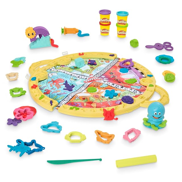 Play-Doh - Set de Juego portátil - Juguetes de Manualidades Infantiles con Plastilina No Tóxica, Niños y Niñas a Partir de 3 años