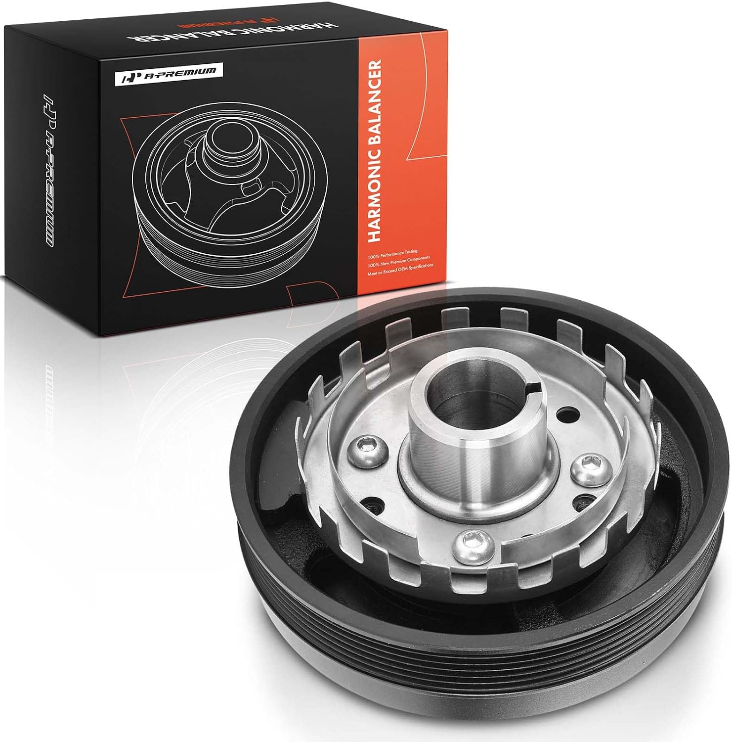 A-Premium Engine Harmonic Balancer Pulley - OHV 3.8L - Compatible with Buick, Chevrolet, Oldsmobile & Pontiac Cars - 93-94 - Regal, LeSabre, 98, Silhouette, Riviera, Bonneville & More