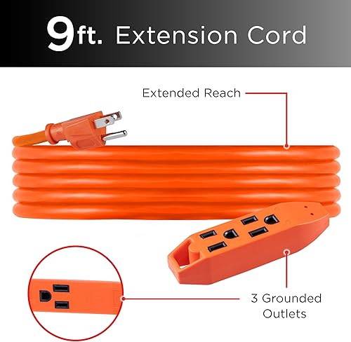 Miniatura 2 de UltraPro - Cable de extensión Naranja,Negro -,Blanco