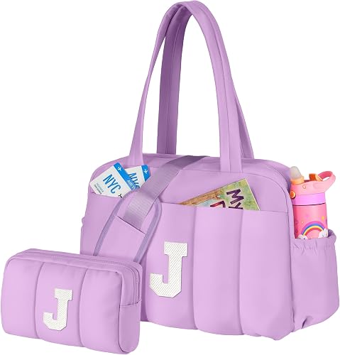 Duffel Bag, Personalized Weekender Bags Overnight Bag for Women, Travel bags with Makeup Pouch, Birthday Gifts