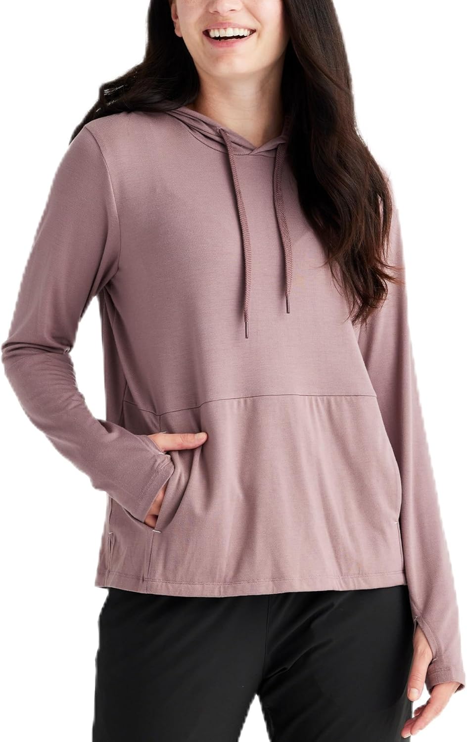 Free Fly Women's Flex Hoodie - UPF 50+ Sun Hoodie, Bamboo Viscose Long Sleeve Sun Shirt, Hooded Shirts for Women