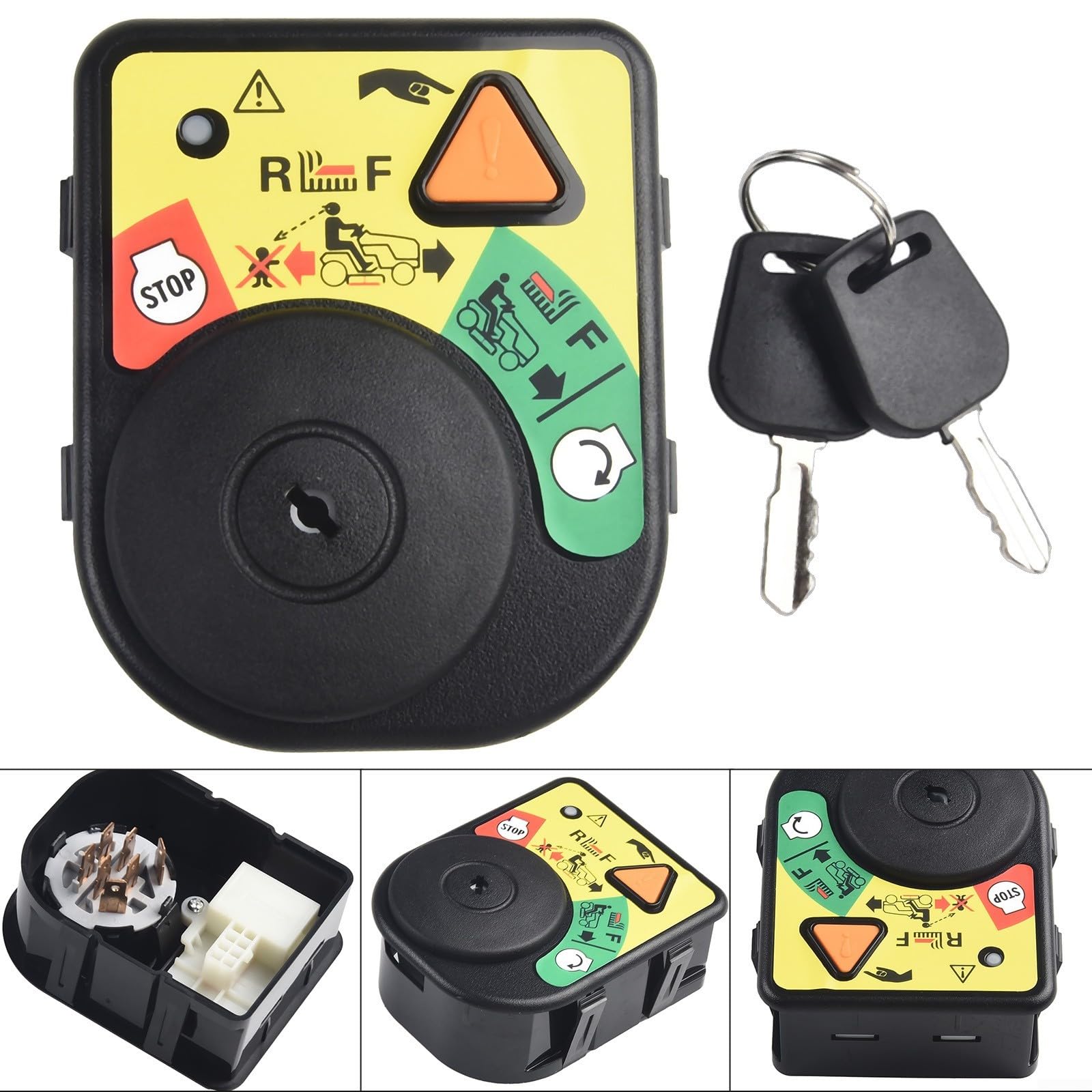 Gdfnmogo Interruttore di accensione e chiave per tosaerba Cadet - Ricambio diretto Starter Switch compatibile con modelli 725-04227, 725-06119, 925-06119, 2030-016, 2030-018