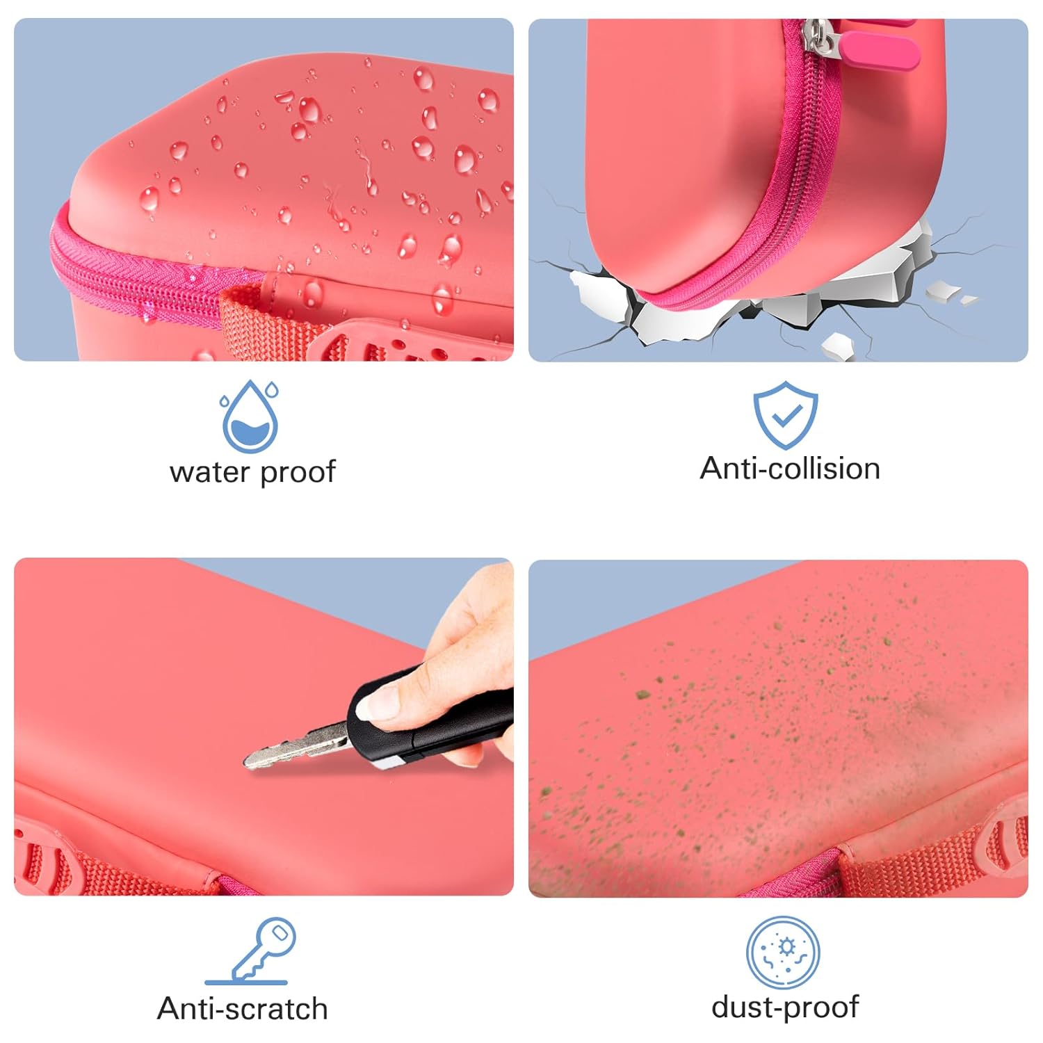 CoBak Hard Carrying Shell Case for PlayStation Portal Remote Player -with Screen Protective Cover, Accessories Storage Bag & Hard Shell for Ultimate Protection.