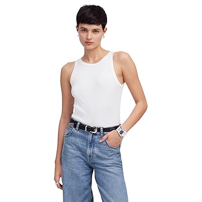Madewell Brightside High Neck Tank Top Women